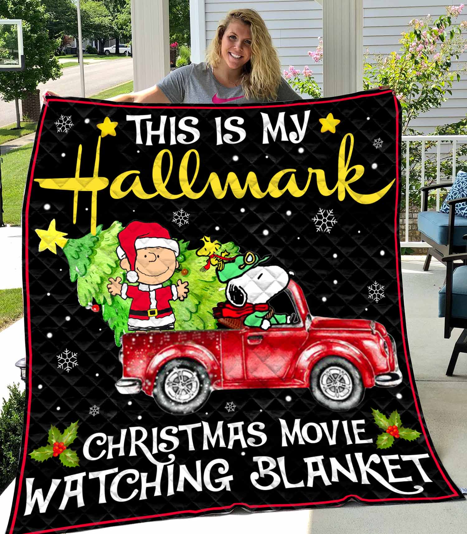 Snoopy Charlie This is my hallmark Christmas movie watching blanket – LIMITED EDITION