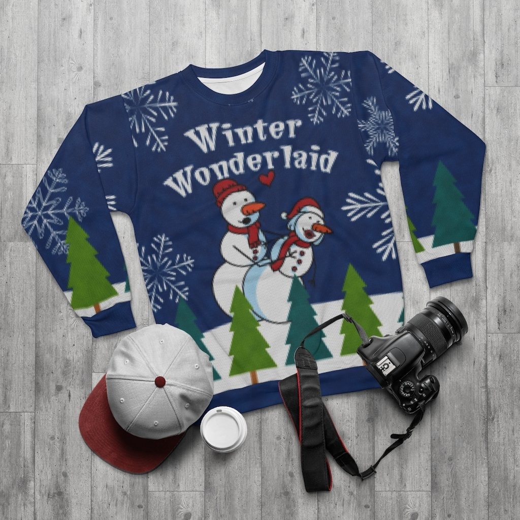 Snowman Winter wonderlaid ugly christmas sweater 2