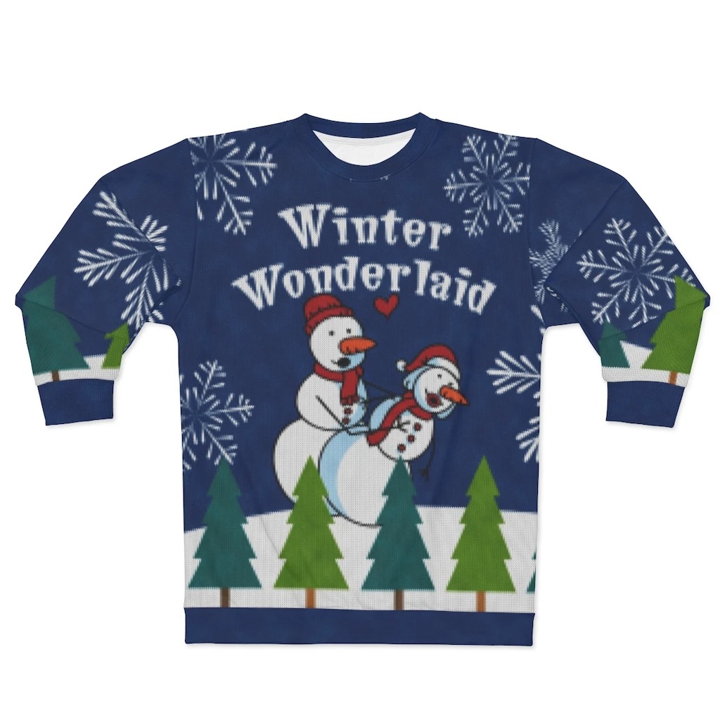 Snowman Winter wonderlaid ugly christmas sweater