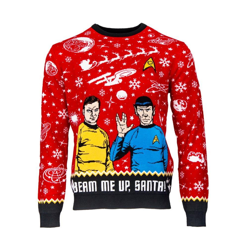 Star Trek Beam Me Up Santa christmas sweater and jumper