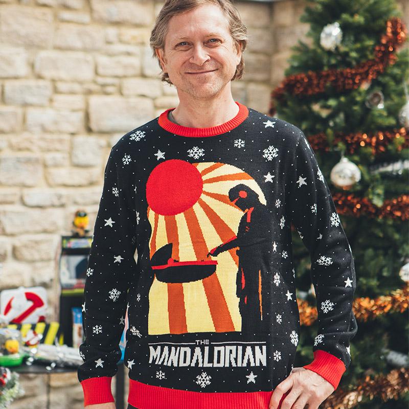 Star Wars The Mandalorian christmas sweater and jumper- pic 1