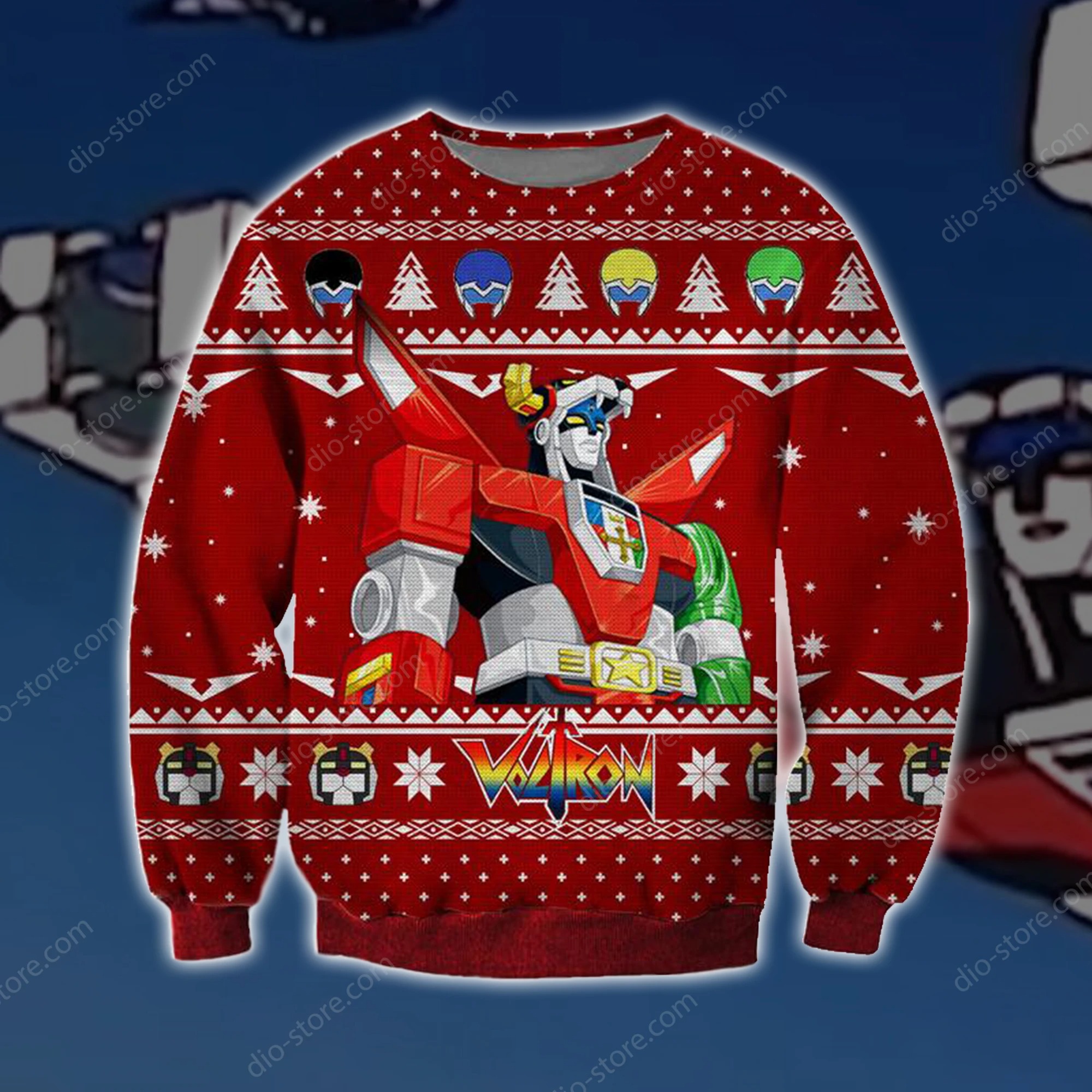 VOLTRON KNITTING PATTERN UGLY SWEATER – LIMITED EDITION