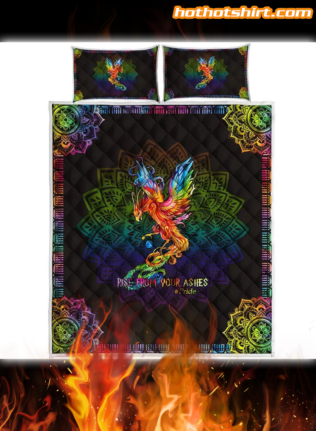 LGBT Rise From Your Ashes Pride Bedding Set