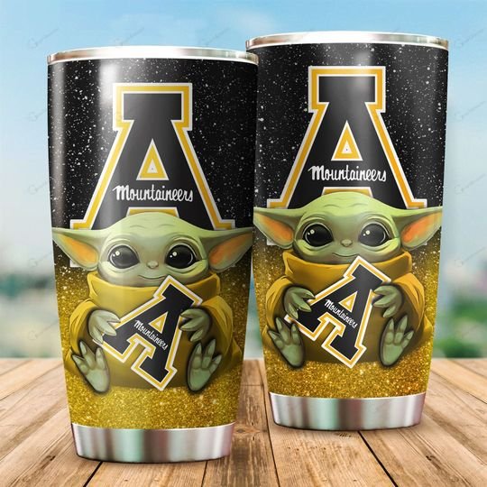 Appalachian State Mountaineers Baby Yoda Tumbler – LIMITED EDITION