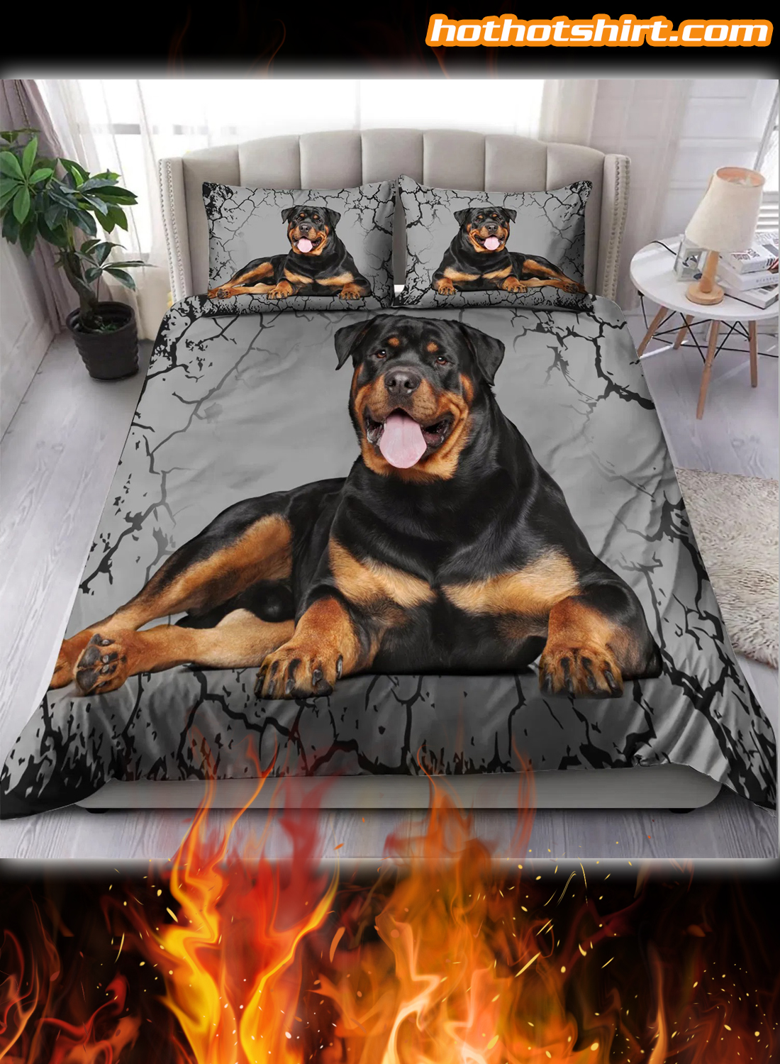 Rottweiler Lover Bedding Set