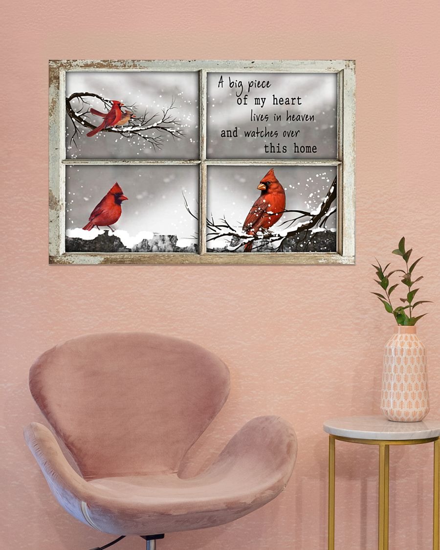 A big piece of my heart lives in heaven and watches over this home poster – LIMITED EDITION BBS