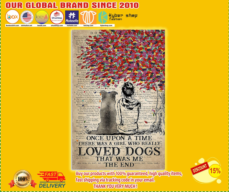 Border dog once upon a time there was a girl who really loved dogs poster