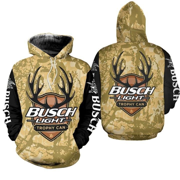 Busch light trophy can 3D hoodie