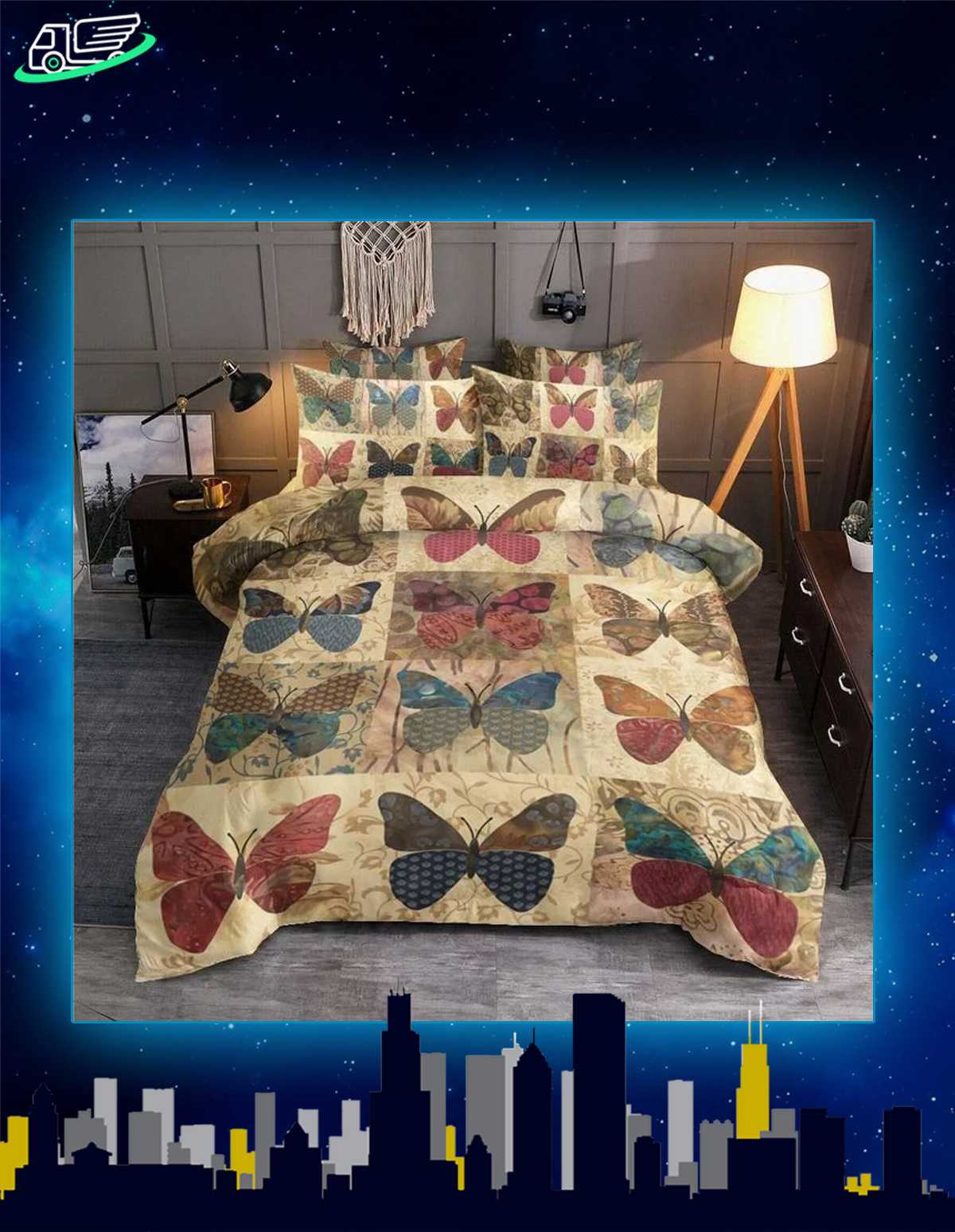 Butterfly bedding set