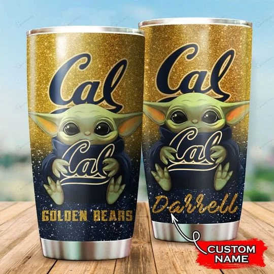 California Golden Bears Baby Yoda Custom Name Tumbler – LIMITED EDITION