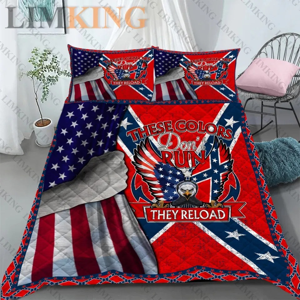 Confederate Flag These Colors Don’t Run bedding set 1
