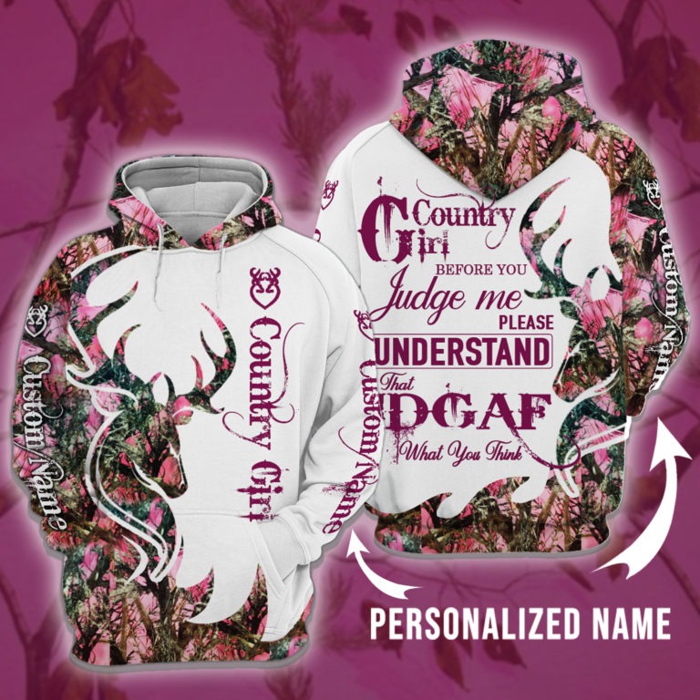 Coutry Girl All Over Printed 3D HOODIE CUSTOM NAME – LIMITED EDITION