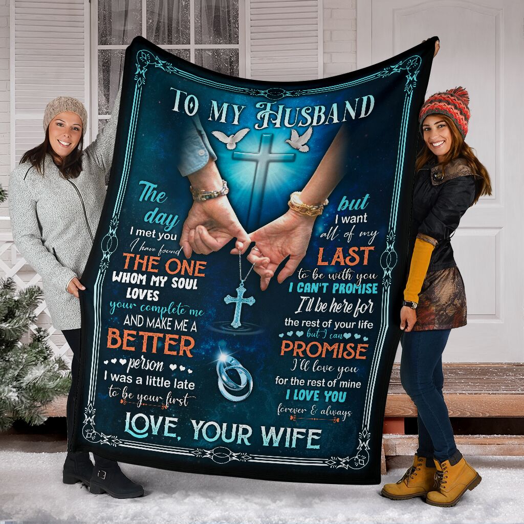 Cross to my husband love your wife blanket – Saleoff 011220