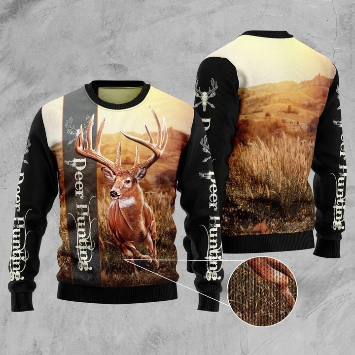 Dear hunting ugly christmas sweater