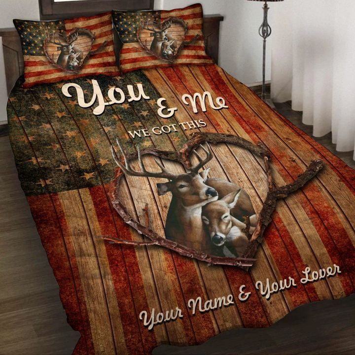Deer Hunting You And Me We Got This Personalized Bedding Set – TAGOTEE
