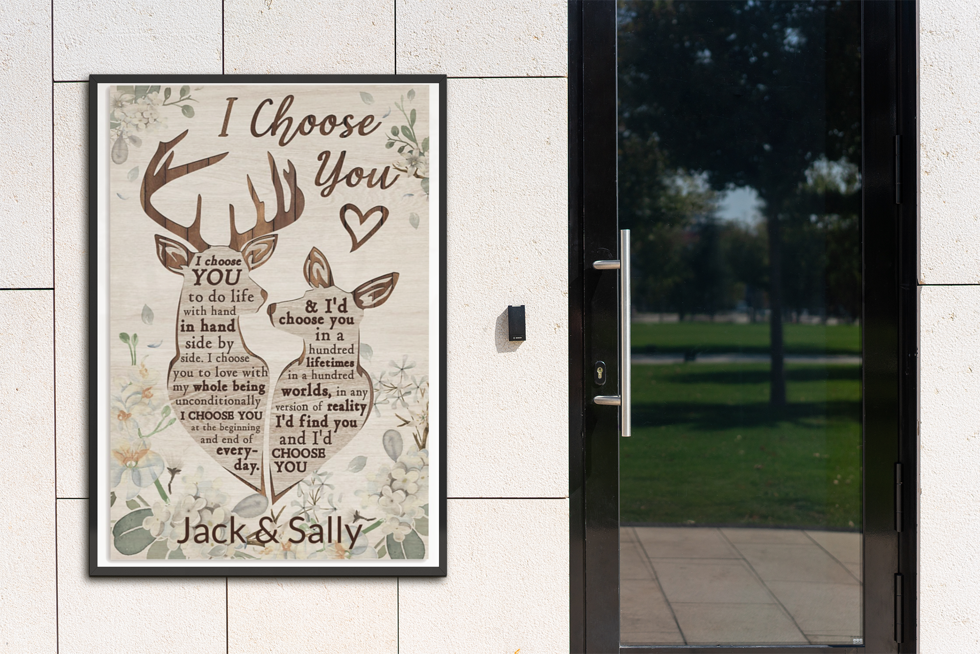 Deer I choose you to do personalized custom name poster 2