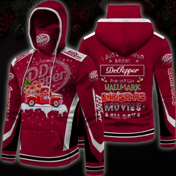Dr pepper hallmark christmas movies all day 3d hoodie