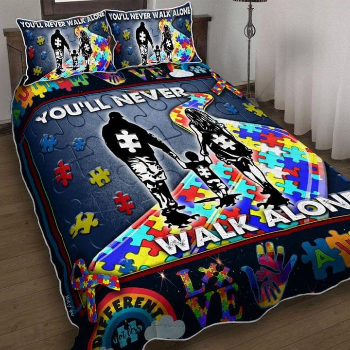 Family You'll never walk alone bedding set
