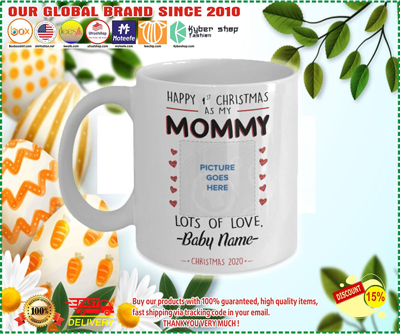 Happy 1st Christmas as Mommy custom personalised name 1