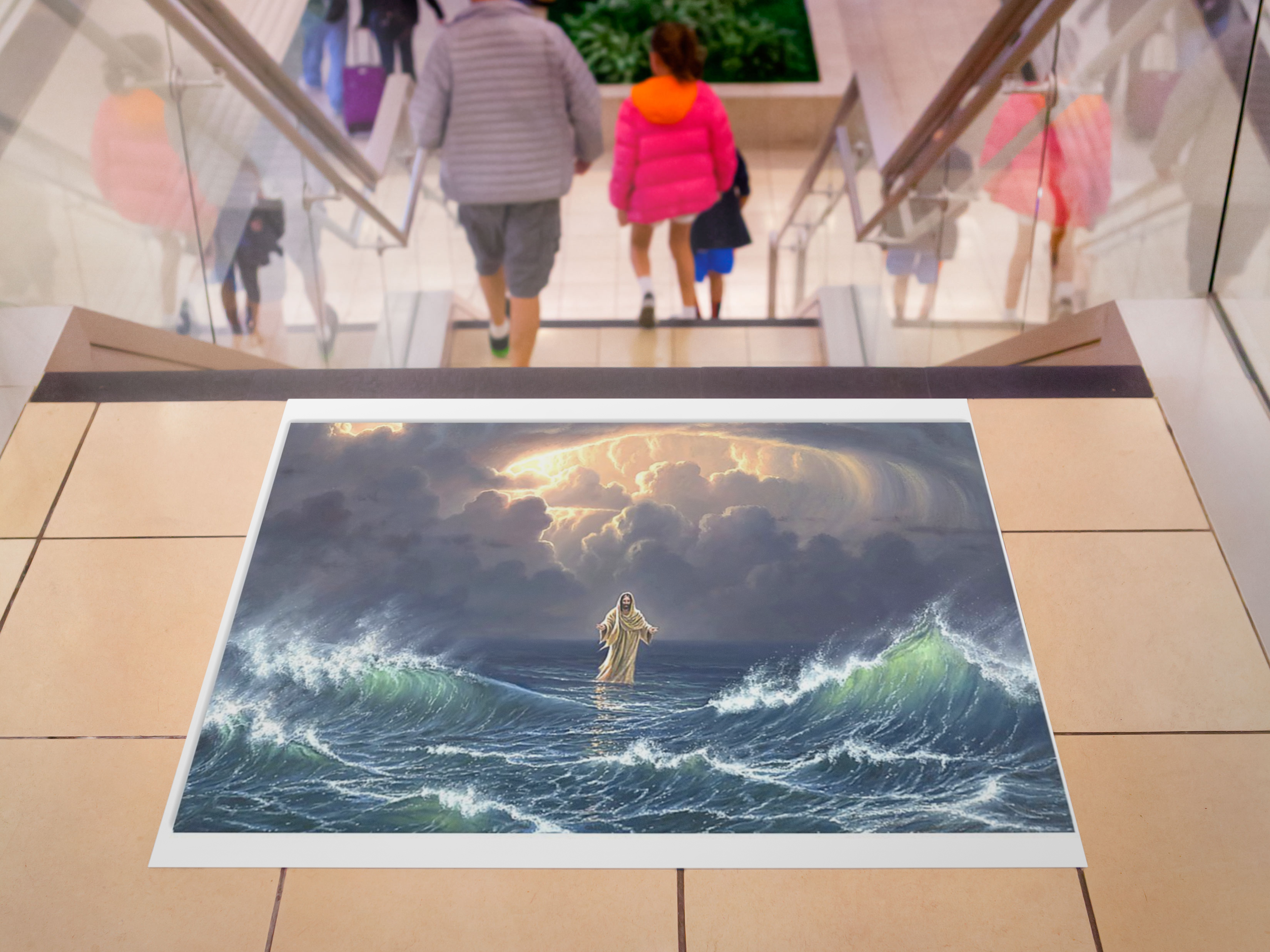 In the storm jesus walked to the water poster 3