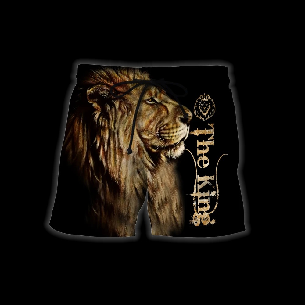 King lion 3d all over printed unisex hoodie and shirt 9