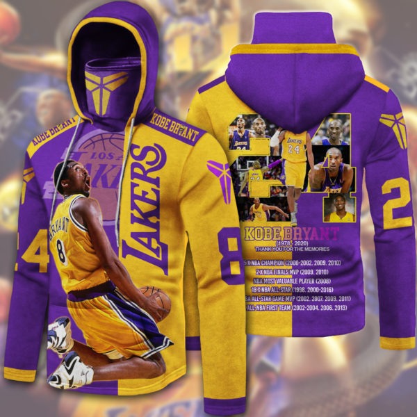 Kobe Bryant Hoodie With Gaiter 3d hoodie