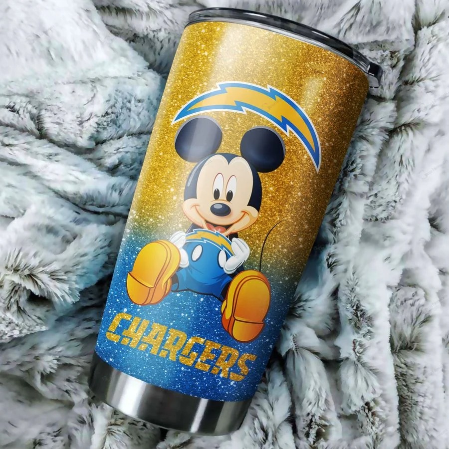 Mickey Los Angeles Chargers custom name tumbler 1