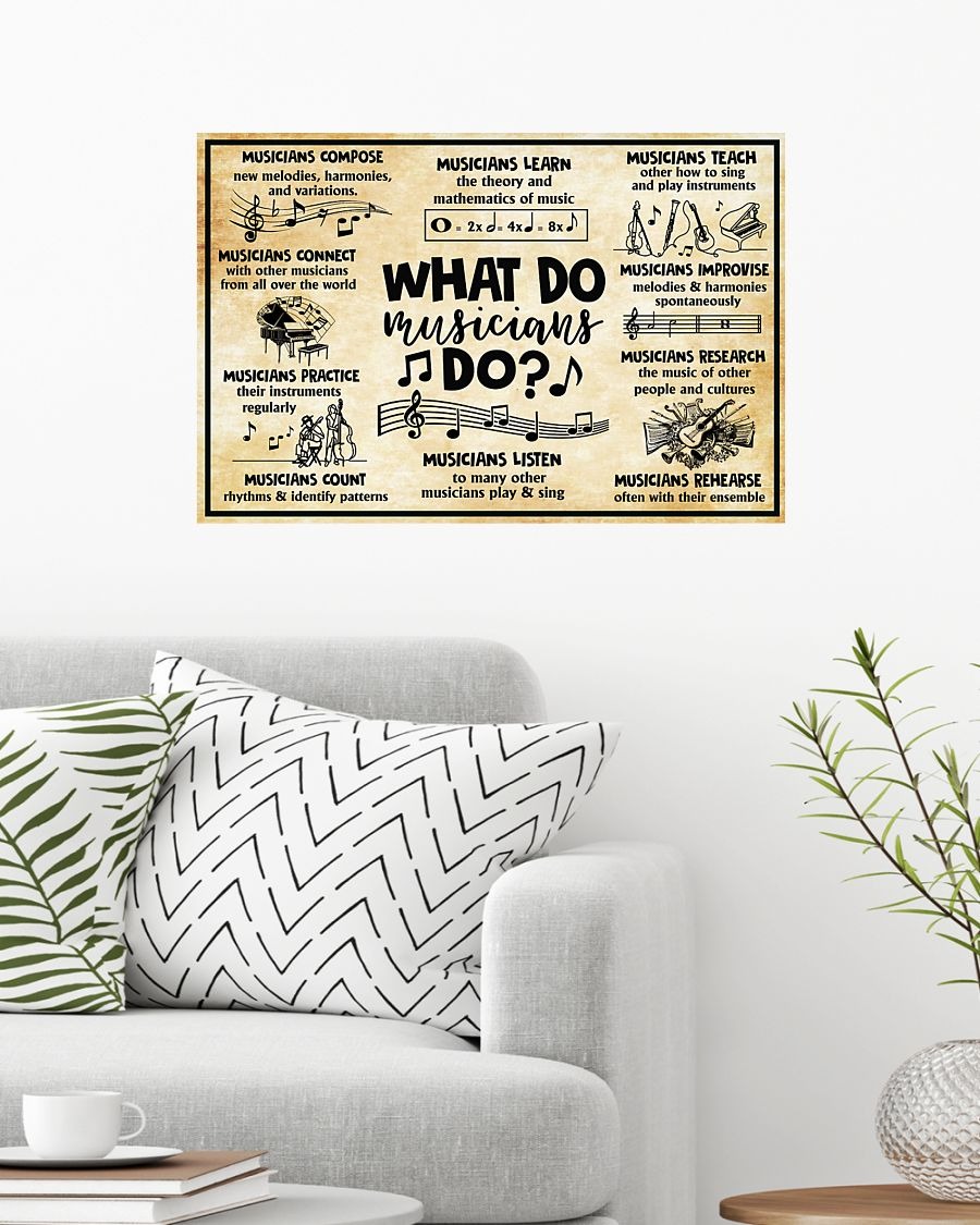 Music what do musicians do poster 1