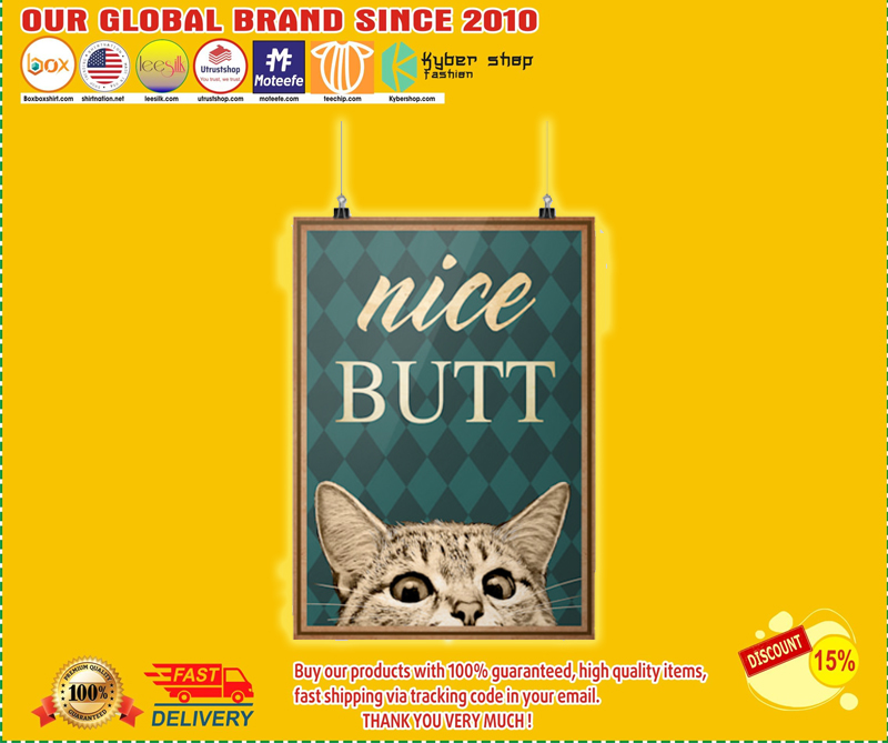 Nice butt cat poster