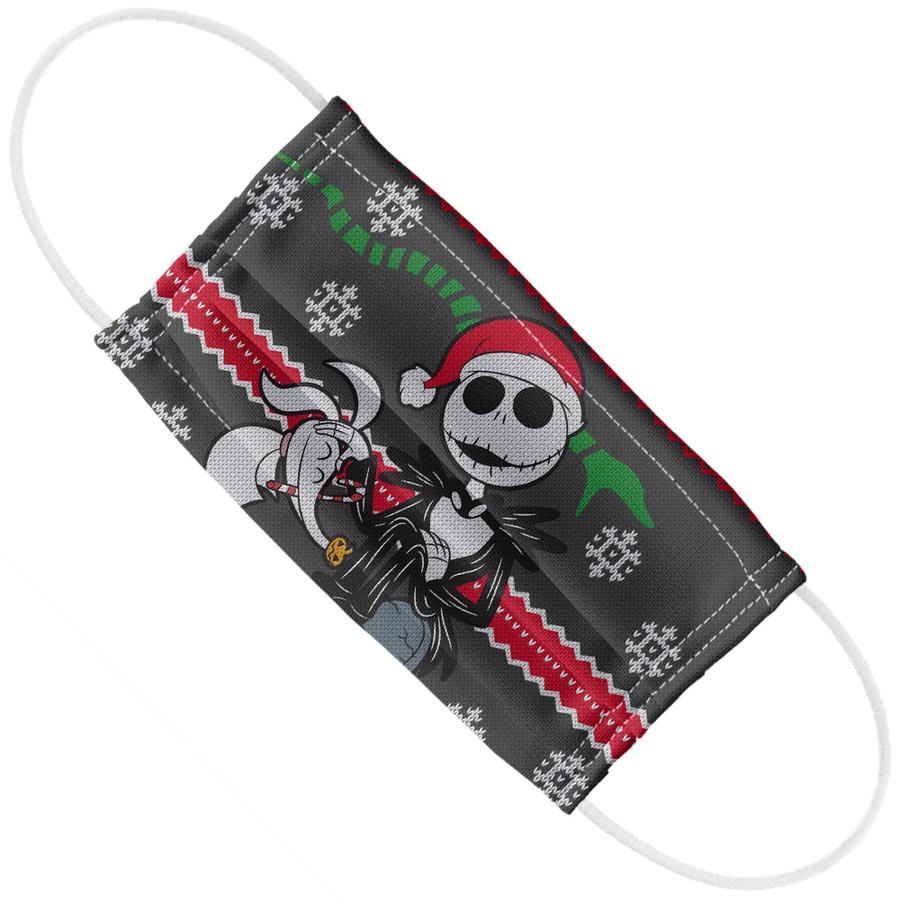Nightmare before christmas jack and zero face mask
