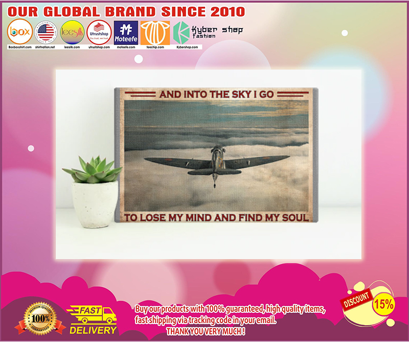 Pilot and into the sky I go to lose my mind and find my soul poster