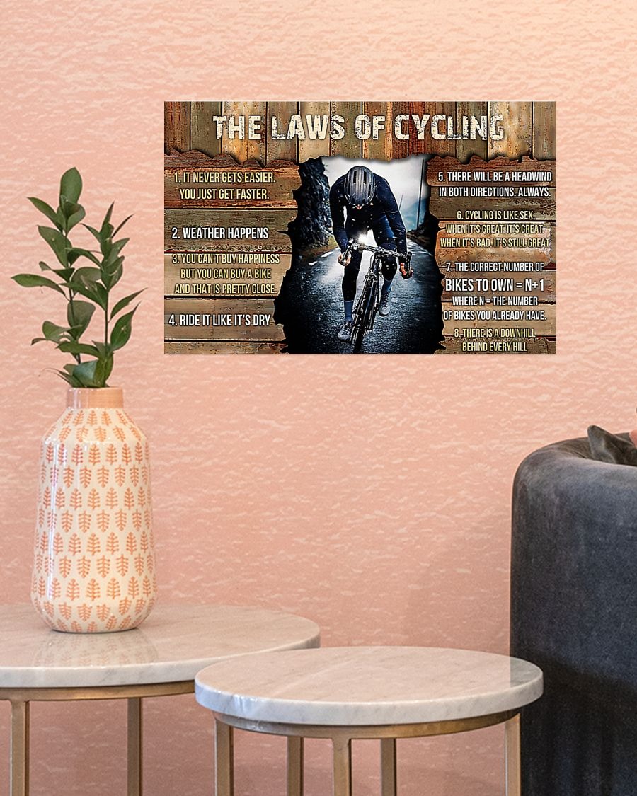 The laws of cycling poster 1