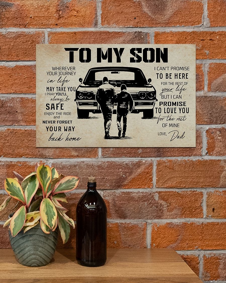 To my son I can't promise to be here poster 1