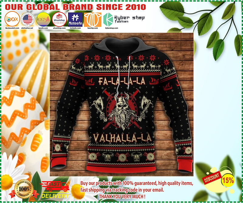 Viking pattern 3d hoodie 1