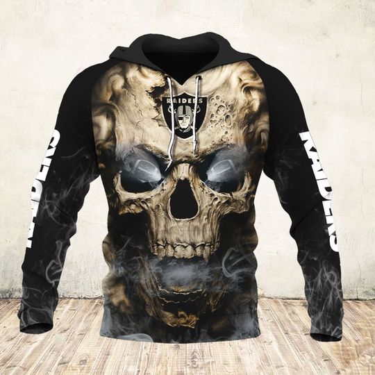 [special edition] skull and las vegas raiders football team full over printed shirt – maria