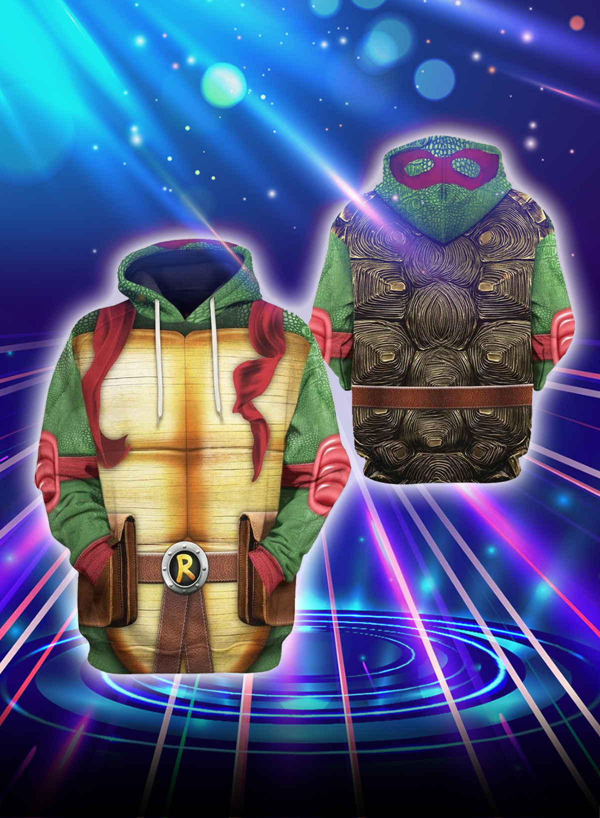 3D Cosplay Raph Teenage Mutant Ninja Turtles hoodie