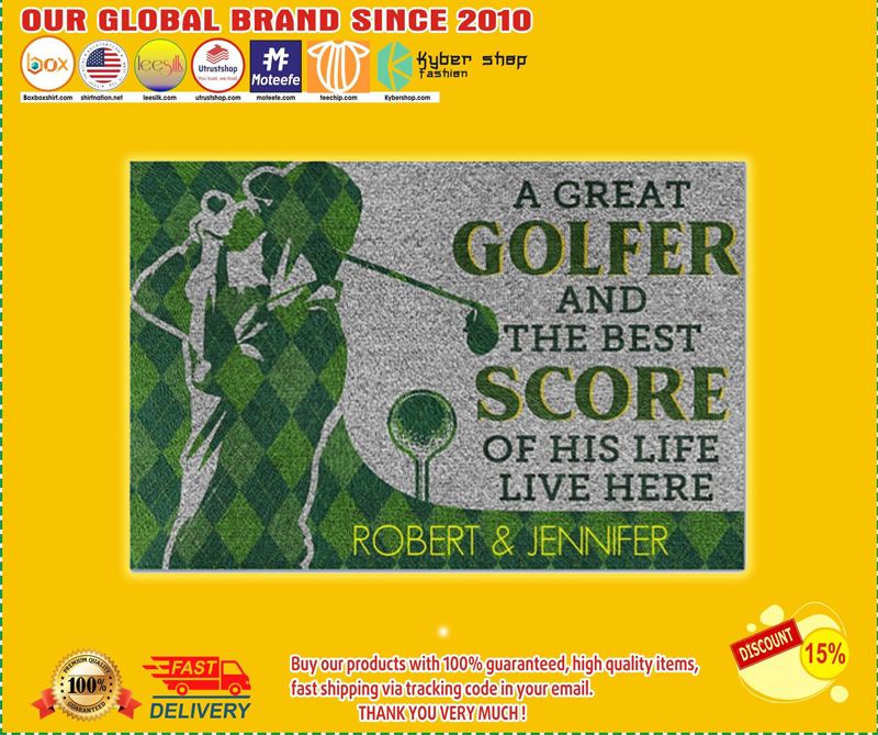 A great golfer and the best score of his life live here doormat – LIMITED EDITION BBS