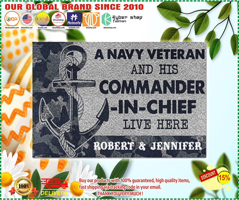 A navy veteran and his commander in chief live here doormat – LIMITED EDITION BBS