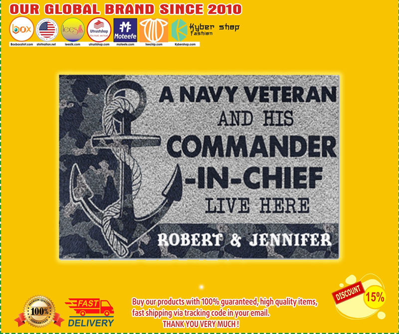 A navy veteran and his commander in chief live here doormat – LIMITED EDITION BBS