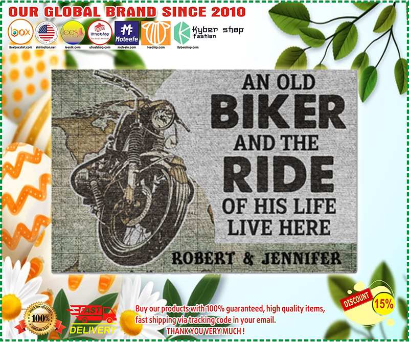An old biker and the ride of his life live here doormat – LIMITED EDITION BBS