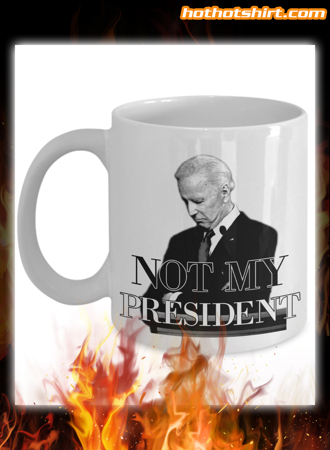 Biden not my president mug