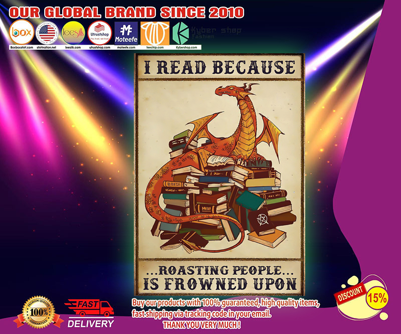 Dragon I read because roasting people is frowned upon poster 2
