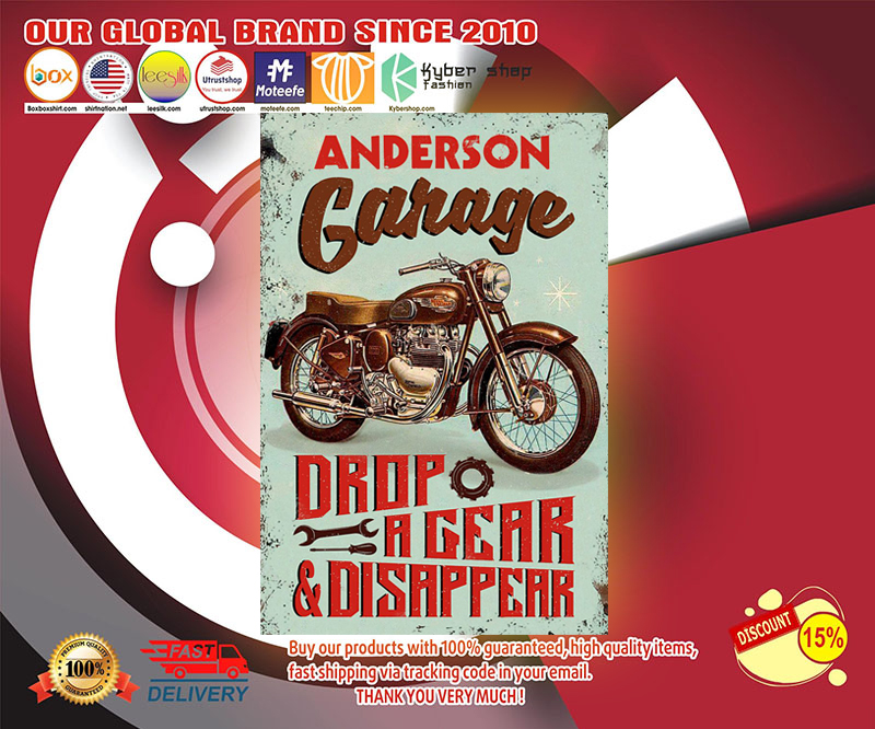 Garage drop a gear and disappear poster 4