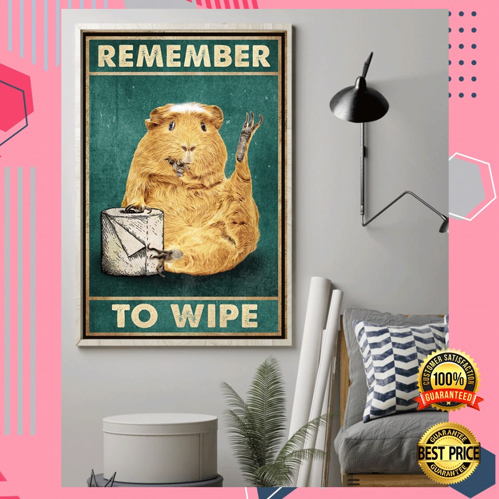 Guinea pig remember to wipe poster 1