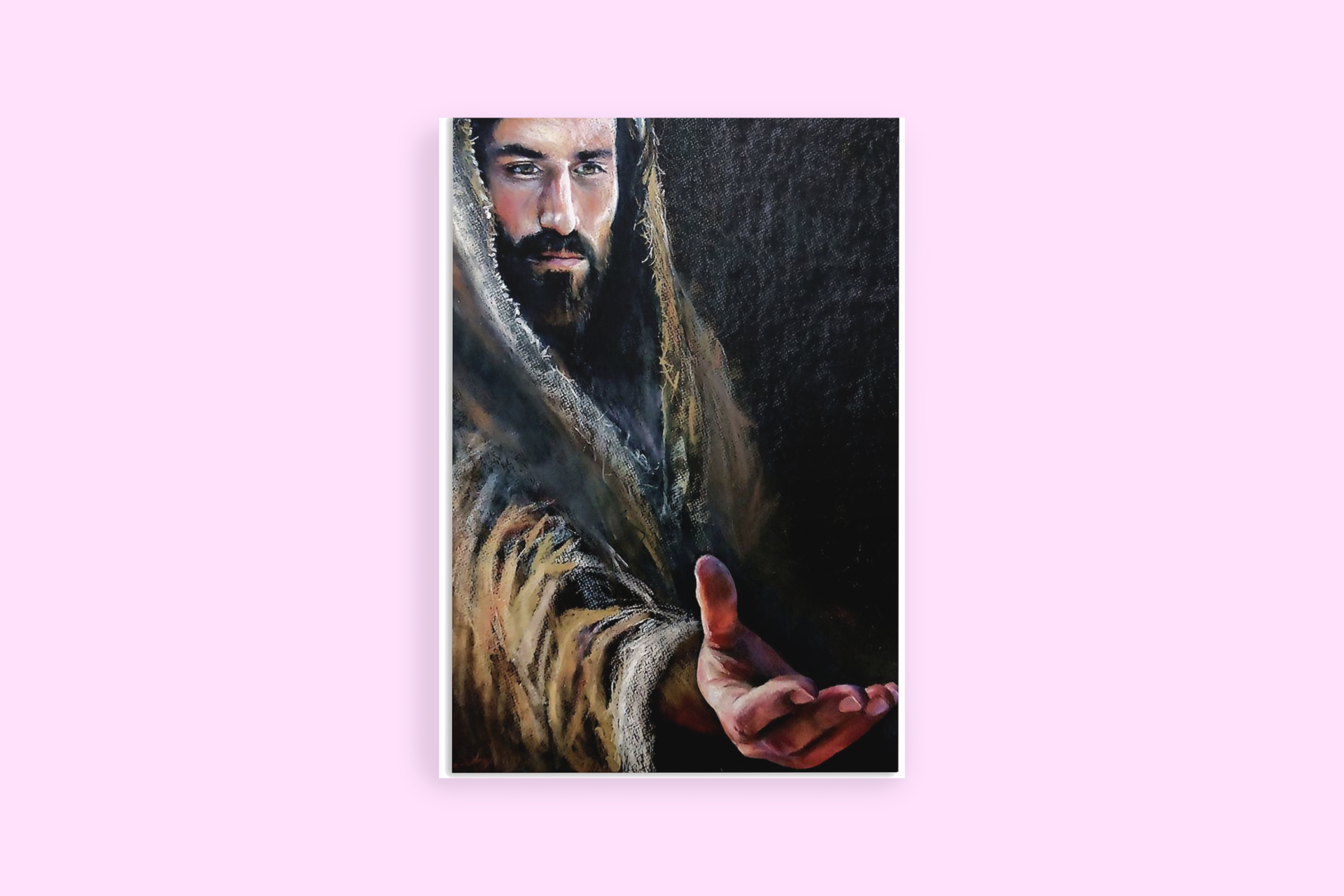 Jesus praying to his father poster 3