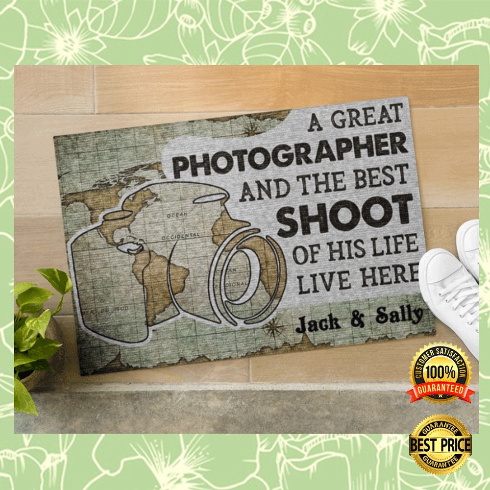 Personalized a great photographer and the best shoot of his life live here doormat