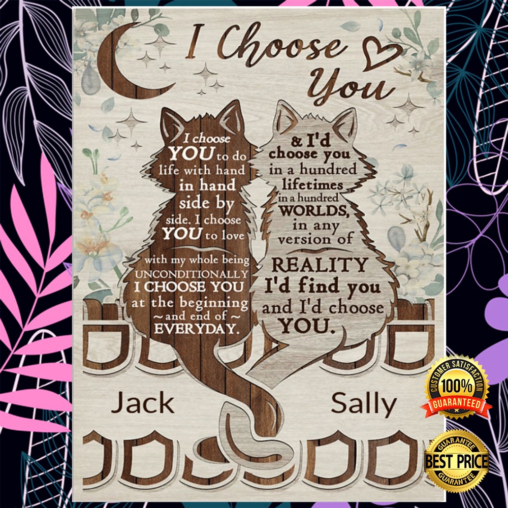 Personalized cat i choose you poster1