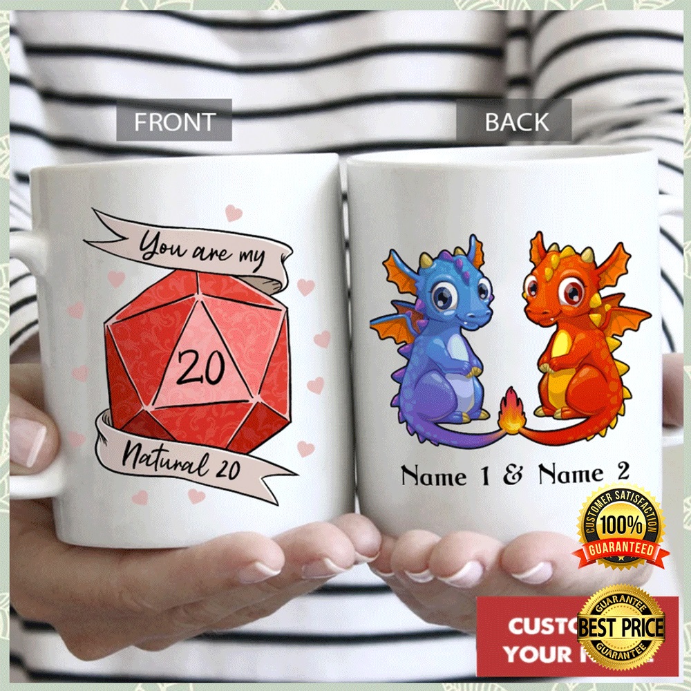 Personalized dragon you are my natural 20 mug