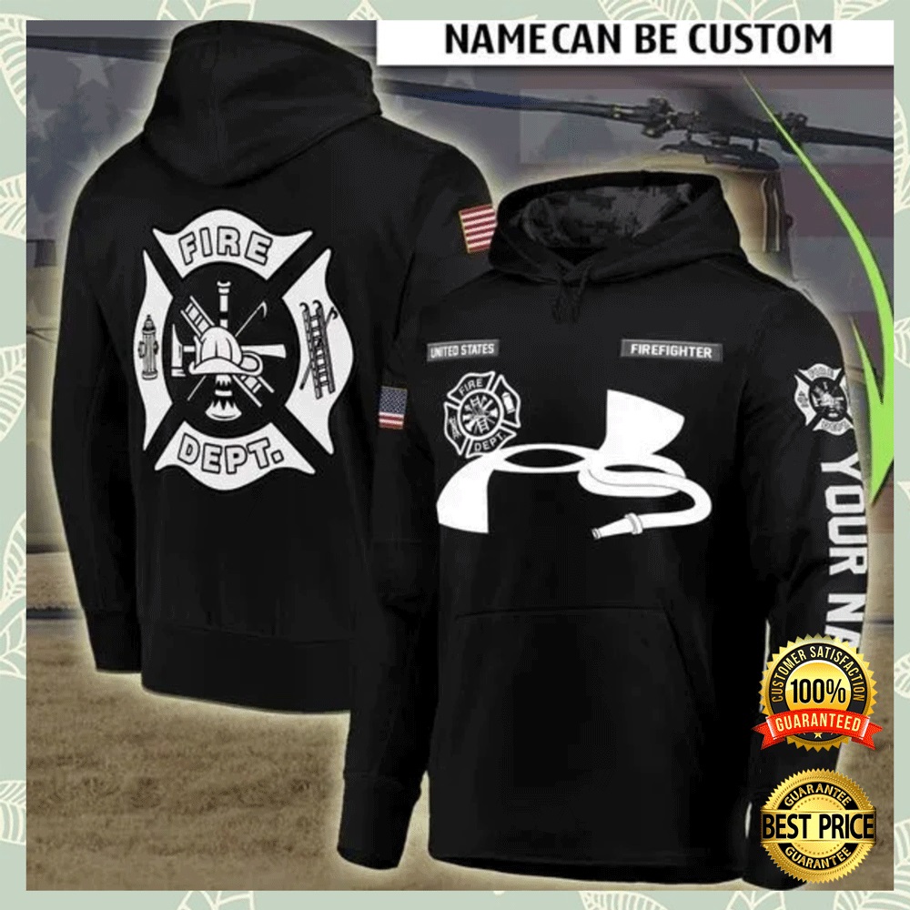 Personalized fire dept all over printed 3D hoodie (2)
