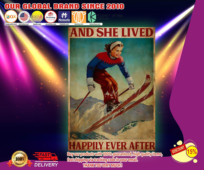 She lived happily ever skiing poster 2